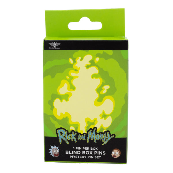 Buckle-Down Rick And Morty Mystery Enamel Pin Blind Box Series Rick Morty Mr. Poopybutthole Mr. Meeseeks Rick And Morty Title Logo Or A Portal Gun
