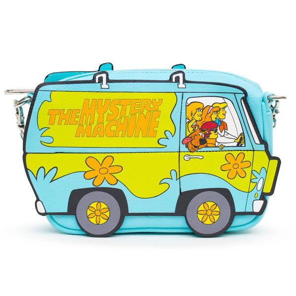 Buckle-Down Scooby Doo Bag Cross Body Scooby Doo And Friends In Mystery Machine Blue Vegan Leather