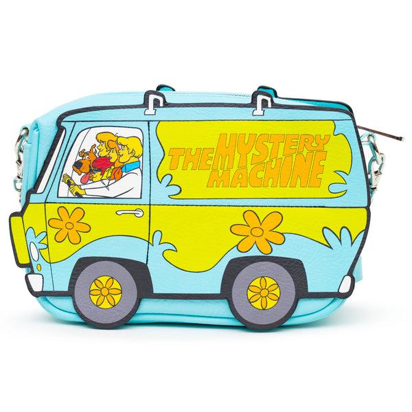 Buckle-Down Scooby Doo Bag Cross Body Scooby Doo and Friends in Mystery Machine Blue Vegan Leather