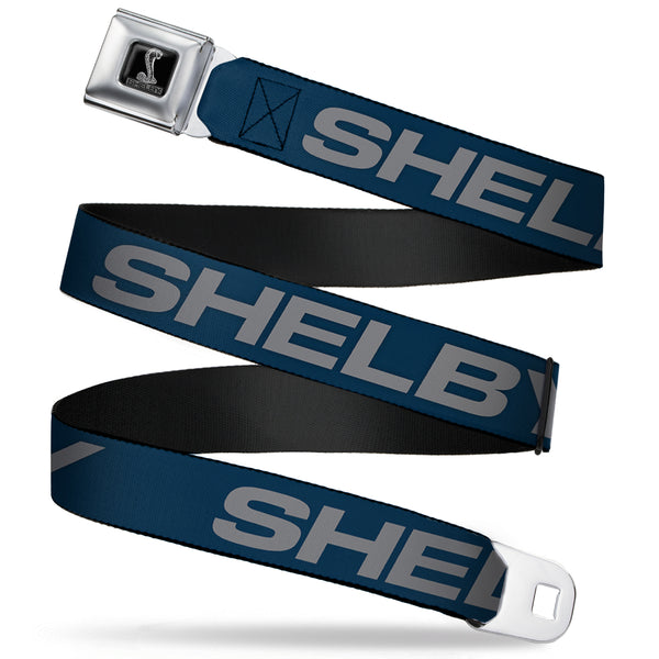 Buckle-Down SHELBY Tiffany Box Full Color Black Silver-Fade Seatbelt Belt - SHELBY Bold Blue/Gray Webbing Buckle-Down SHELBY Tiffany Box Full Color Black Silver-Fade Seatbelt Belt - SHELBY Bold Blue/Gray Webbing
