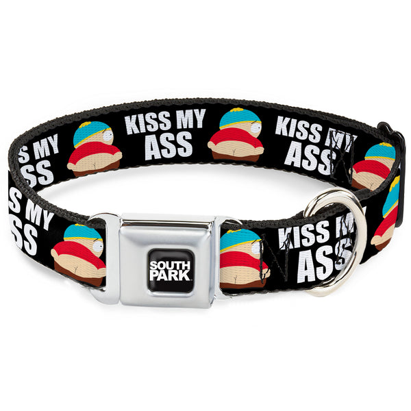Buckle-Down SOUTH PARK Title Logo Full Color Black/White Seatbelt Buckle Collar - South Park Cartman Pants KISS MY ASS Pose Black/White Buckle-Down SOUTH PARK Title Logo Full Color Black/White Seatbelt Buckle Collar - South Park Cartman Pants KISS MY ASS Pose Black/White