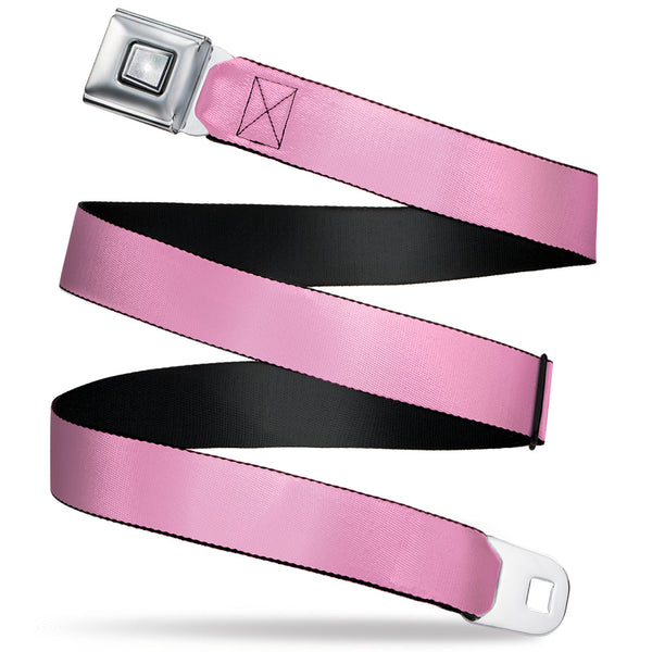 Buckle-Down Starburst Seatbelt Belt - Baby Pink Webbing