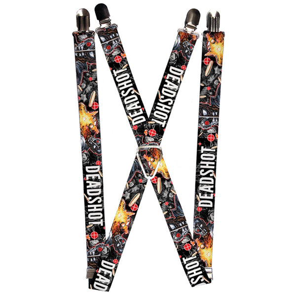 Buckle-Down Suspenders - 1.0" - DEADSHOT Face Pose Targets Bullets