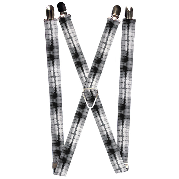 Buckle-Down Suspenders - 1.0" - Dental X-Rays Black/White