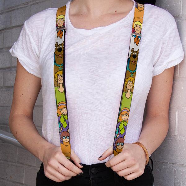 Buckle-Down Suspenders - 1.0" - Scooby Doo 5-Character Poses Stack