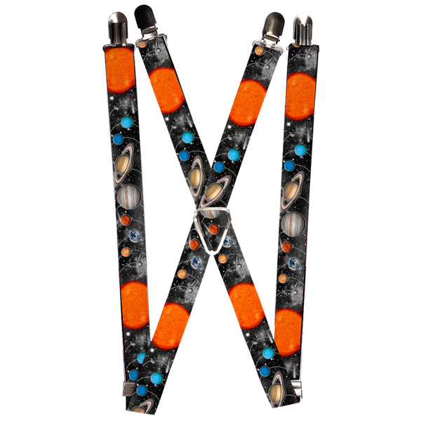 Buckle-Down Suspenders - 1.0" - Solar System Sun/Planets/Stars
