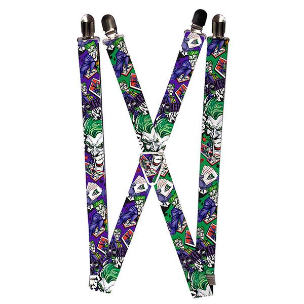 Buckle-Down Suspenders - 1.0" - THE JOKER Playing Cards Poses Buckle-Down Suspenders - 1.0" - THE JOKER Playing Cards Poses