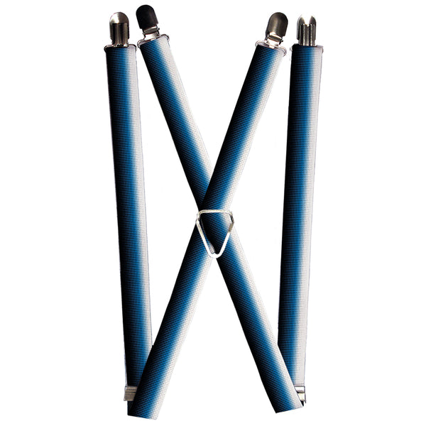 Buckle-Down Suspenders - 1.0" - Transitioning Dots White/Blue/Black