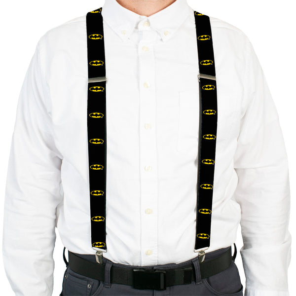 Buckle-Down Suspenders - 1.5" - Batman Shield Black/Yellow