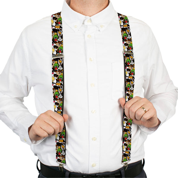 Buckle-Down Suspenders - 1.5" - Looney Tunes 6-Character Stacked Collage3