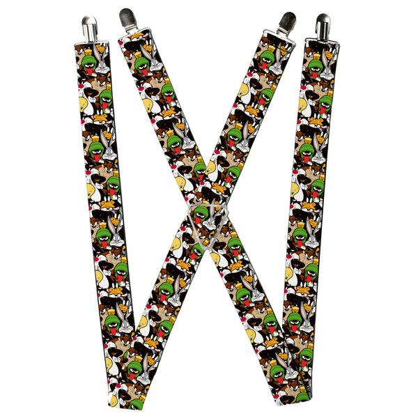 Buckle-Down Suspenders - 1.5" - Looney Tunes 6-Character Stacked Collage3