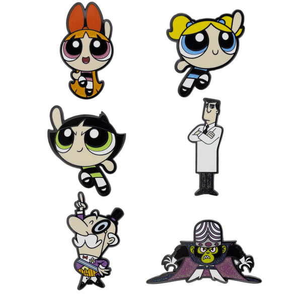 Buckle-Down The Powerpuff Girls Mystery Enamel Pin Blind Box Series Blossom Bubbles Buttercup Professor Utonium Mojo Jojo or Mayor of Townsville