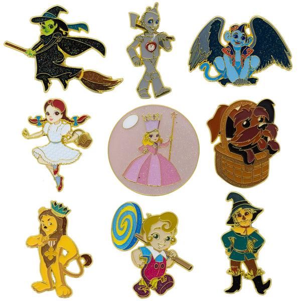 Buckle-Down The Wizard of Oz Mystery Enamel Pin Blind Box Series Dorothy Toto Scarecrow Tin Man Cowardly Lion Wicked Witch Flying Monkey Glinda or a Munchkin
