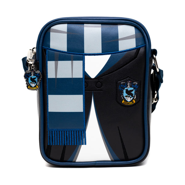 Buckle-Down The Wizarding World of Harry Potter Bag Cross Body Harry Potter Hogwarts School Ravenclaw Uniform Embroidered Vegan Leather