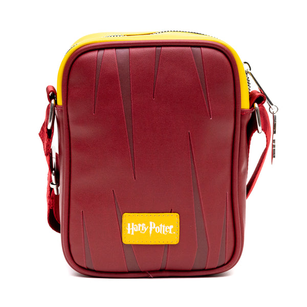 Buckle-Down The Wizarding World Of Harry Potter Vegan Leather Crossbody Bag With Adjustable Straps Hogwarts Gryffindor Quidditch Uniform