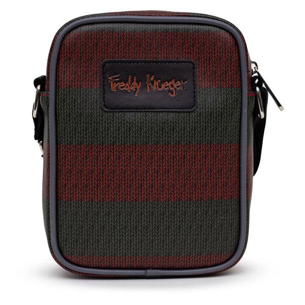 Buckle-Down Warner Bros. Horror Movies Bag And Wallet Combo Nightmare On Elm Street Freddy Krueger Sweater And Hat Stripe Vegan Leather