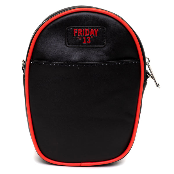 Buckle-Down Warner Bros. Horror Movies Bag Cross Body Friday The 13th Jason Hockey Mask Applique Vegan Leather