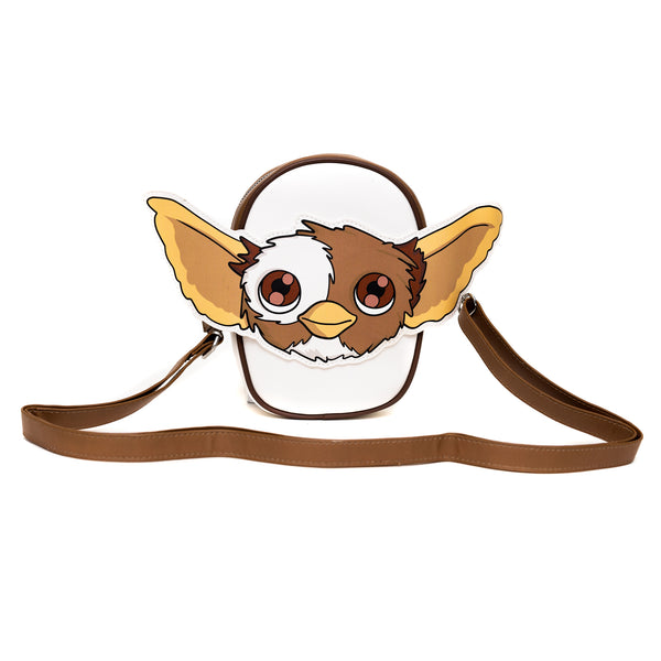 Buckle-Down Warner Bros. Horror Movies Bag Cross Body Gremlins Gizmo Smiling Face Applique Vegan Leather