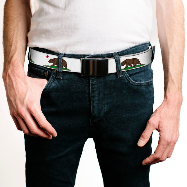 Buckle-Down Web Belt Blank Black Buckle - Dental X-Rays Black/White Webbing