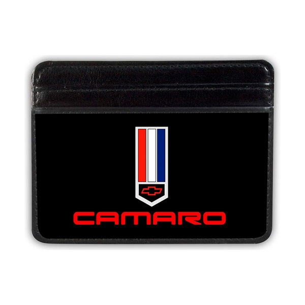 Buckle-Down Weekend Wallet - Camaro Badge with Text Black Red White Blue
