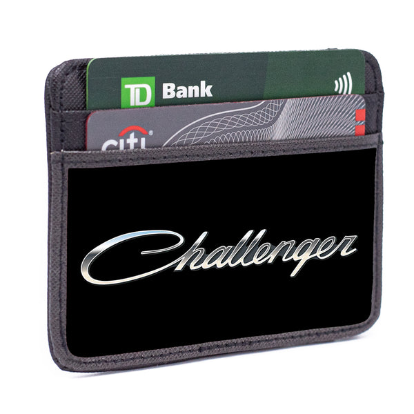 Buckle-Down Weekend Wallet - CHALLENGER Emblem Script Black Silver-Fade