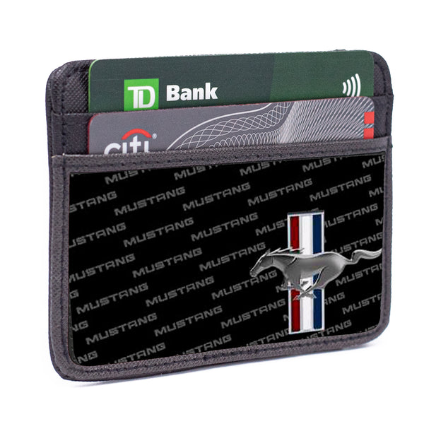 Buckle-Down Weekend Wallet - Ford Mustang W Bars CORNER W Text