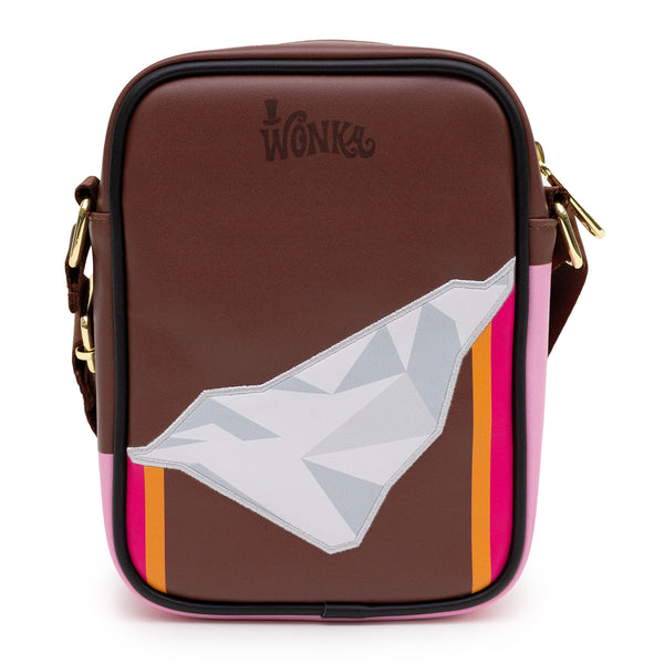 Buckle-Down Willy Wonka Bag Cross Body Willy Wonka Unwrapped Wonka Bar With Golden Ticket Vegan Leather