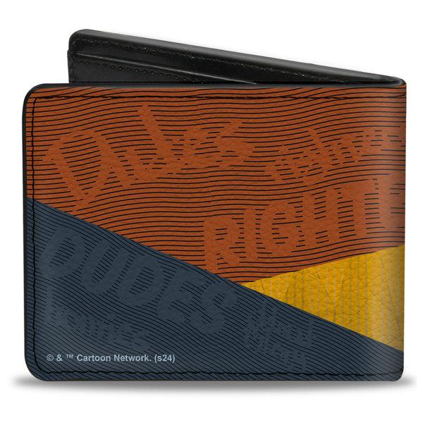Buckle-Down Bi-Fold Wallet - Adventure Time Jake And Finn DUDES RIGHTEOUS Pose Multi Color