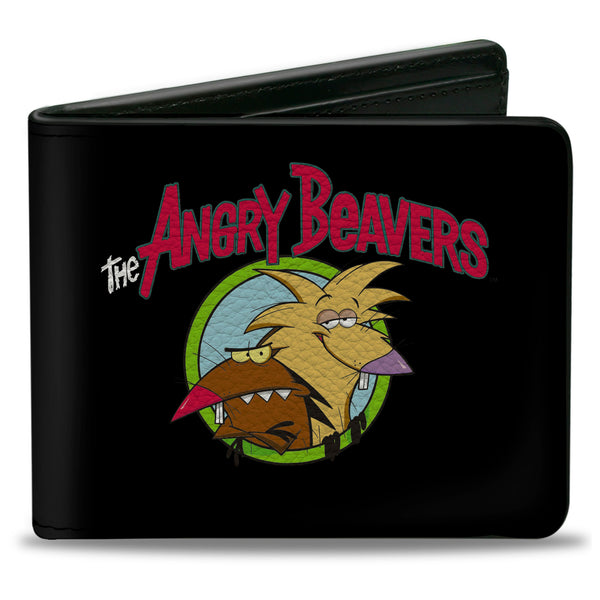 Buckle-Down Bi-Fold Wallet - Angry Beavers Logo Front + Logo Back
