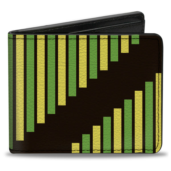 Buckle-Down Bi-Fold Wallet - Aztec19 Black Green Yellow