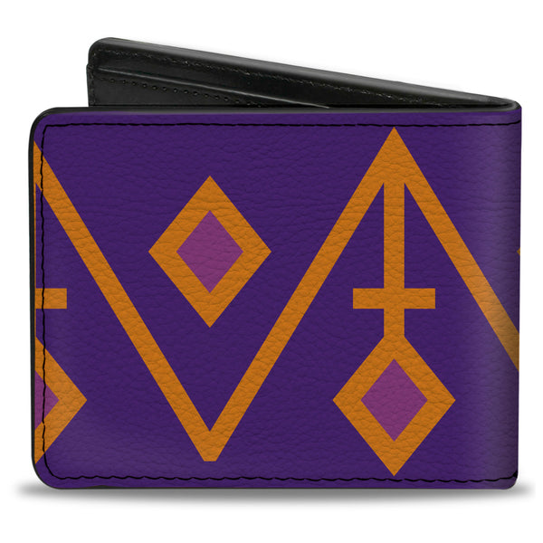 Buckle-Down Bi-Fold Wallet - Aztec22 Purple Orange Pink