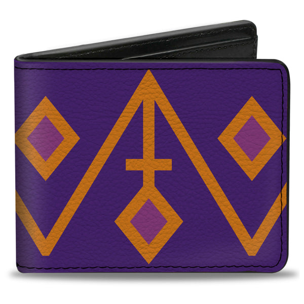 Buckle-Down Bi-Fold Wallet - Aztec22 Purple Orange Pink
