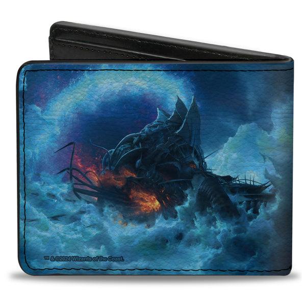 Buckle-Down Bi-Fold Wallet - BALDUR'S GATE III Nautiloid Ship Scene And Title Logo