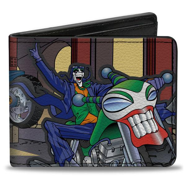 Buckle-Down Bi-Fold Wallet - Batman Chasing Joker on Motorcycle in Tunnel Scene