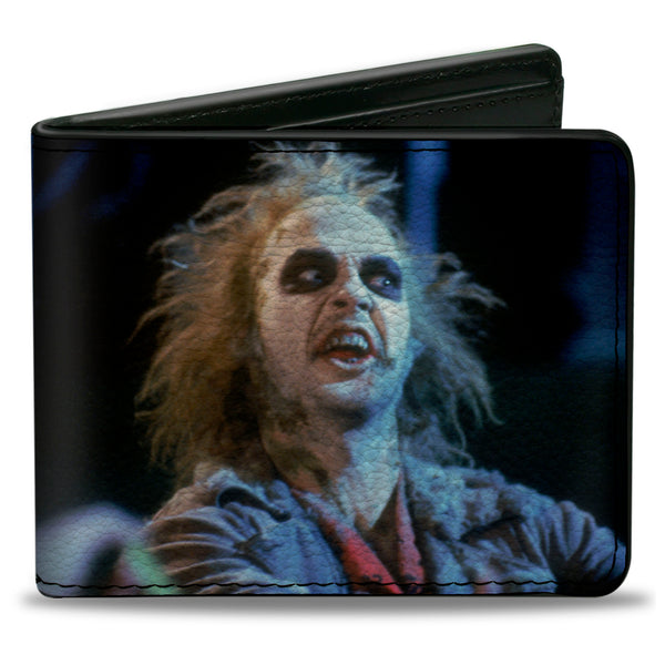 Buckle-Down Bi-Fold Wallet - Beetlejuice Scene Blocks Blues