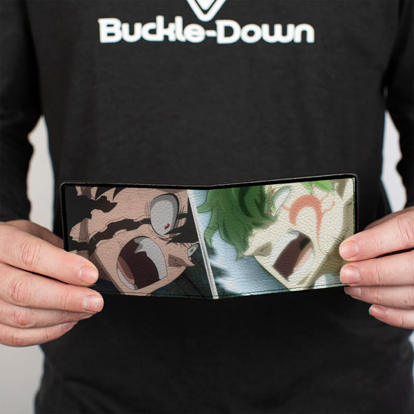 Buckle-Down Bi-Fold Wallet - BLACK CLOVER Asta Anti Magic Yuno Spirit Dive Face Off