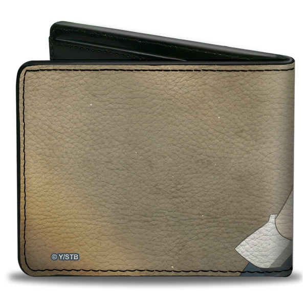Buckle-Down Bi-Fold Wallet - Black Clover Asta Sideways Look Pose Tans