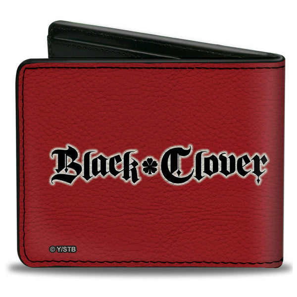 Buckle-Down Bi-Fold Wallet - Black Clover Asta Sweating Pose Red