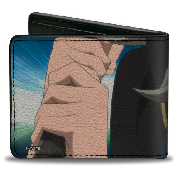Buckle-Down Bi-Fold Wallet - Black Clover Asta Training Pose Close-Up