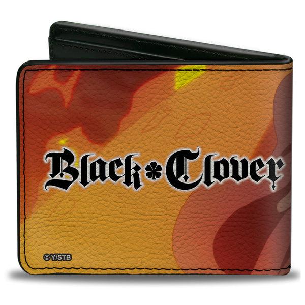 Buckle-Down Bi-Fold Wallet - BLACK CLOVER Charlotte Roselei Action Pose And Title Logo