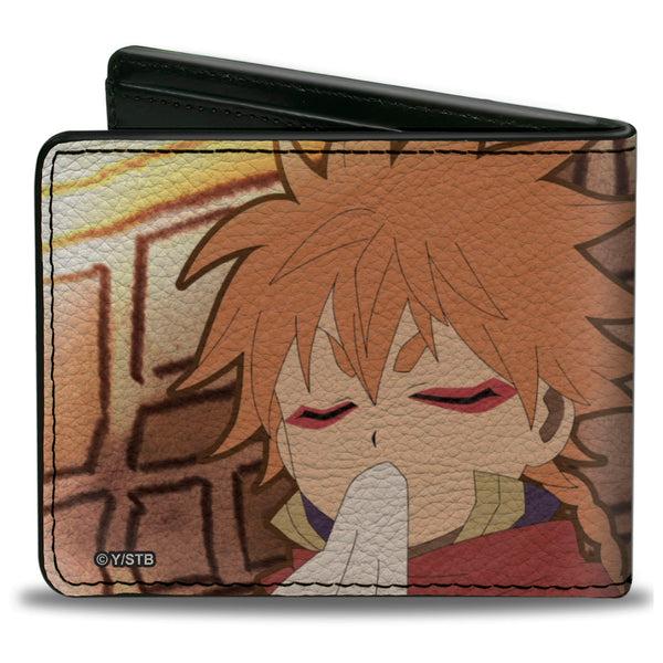 Buckle-Down Bi-Fold Wallet - Black Clover Chibi Leopold And Asta Pose