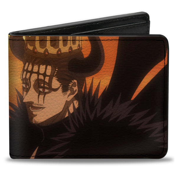 Buckle-Down Bi-Fold Wallet - BLACK CLOVER Dante Devil Power Pose and Title Logo
