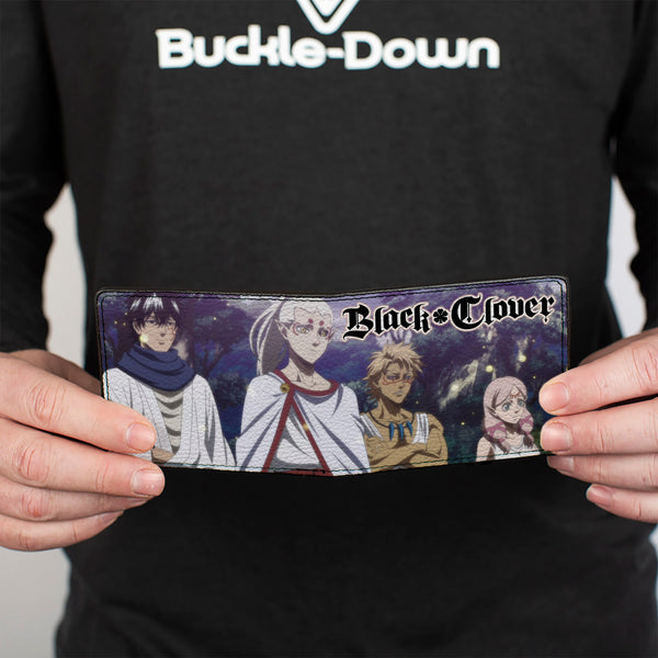 Buckle-Down Bi-Fold Wallet - BLACK CLOVER Eye Of The Midnight Sun Elysia Elf Group Scene And Title Logo