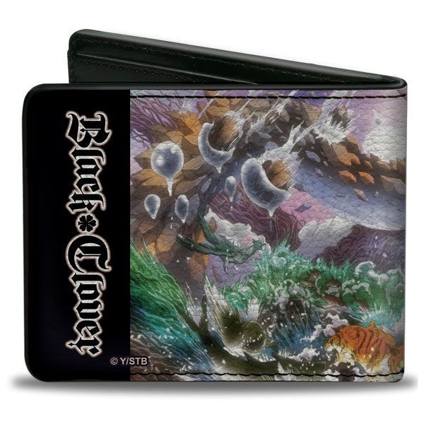 Buckle-Down Bi-Fold Wallet - BLACK CLOVER Glamour World Scene And Title Logo