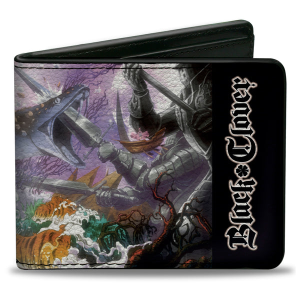 Buckle-Down Bi-Fold Wallet - BLACK CLOVER Glamour World Scene and Title Logo