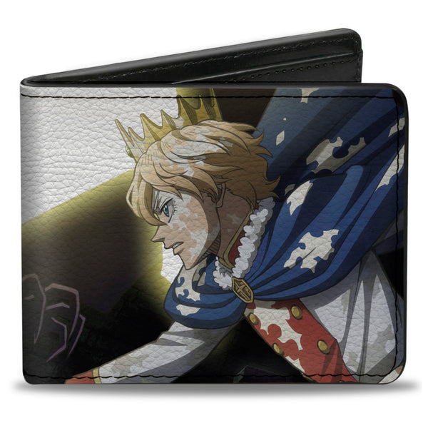 Buckle-Down Bi-Fold Wallet - Black Clover Lemiel and Zagred Swords of Light Battle Scene