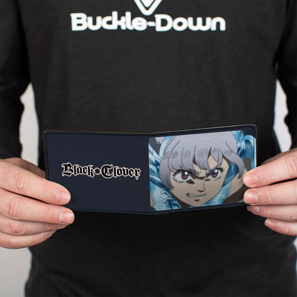 Buckle-Down Bi-Fold Wallet - BLACK CLOVER Mermaid Noelle Close-Up And Title Logo