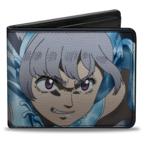 Buckle-Down Bi-Fold Wallet - BLACK CLOVER Mermaid Noelle Close-Up and Title Logo