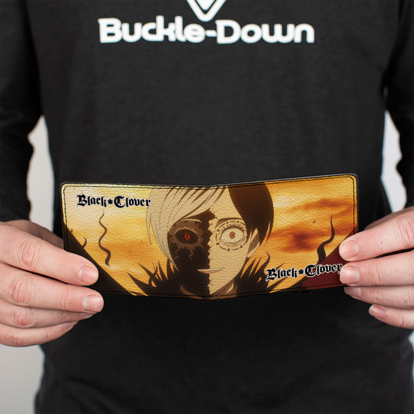 Buckle-Down Bi-Fold Wallet - BLACK CLOVER Vanica Megicula Devil Host Pose And Title Logo