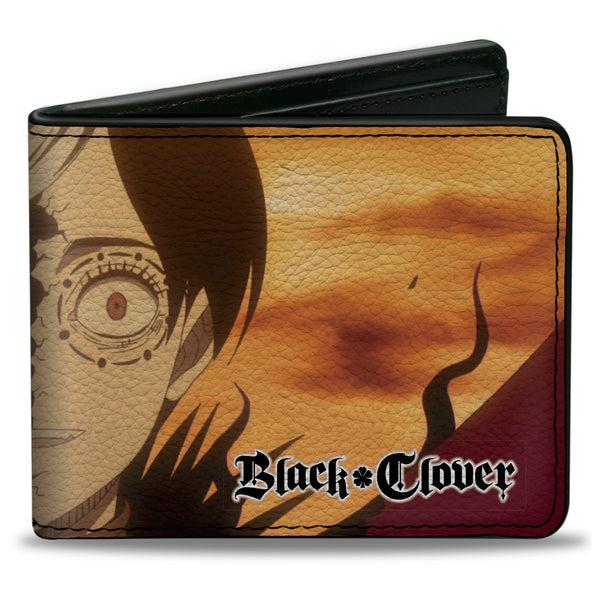 Buckle-Down Bi-Fold Wallet - BLACK CLOVER Vanica Megicula Devil Host Pose and Title Logo
